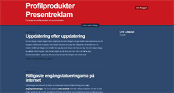 Desktop Screenshot of profilprodukter-presentreklam.com